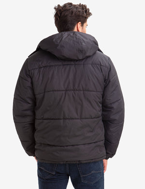 men's polo bubble jacket