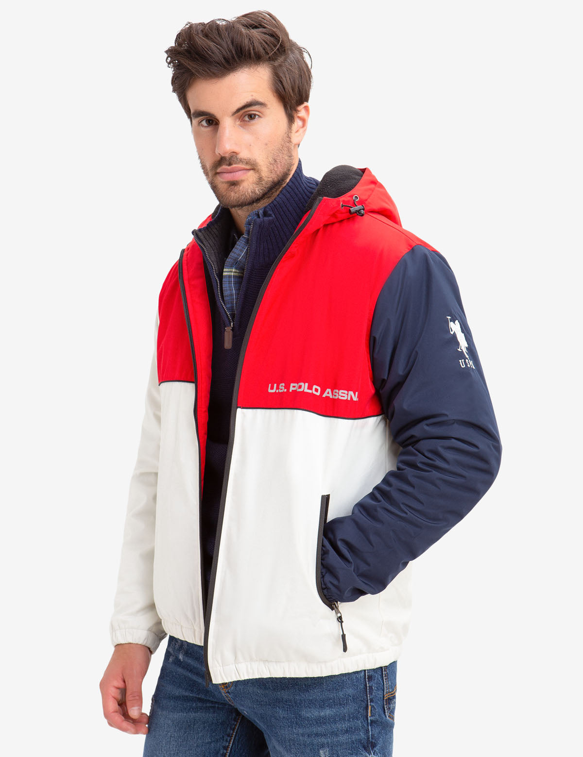 us polo assn red jacket