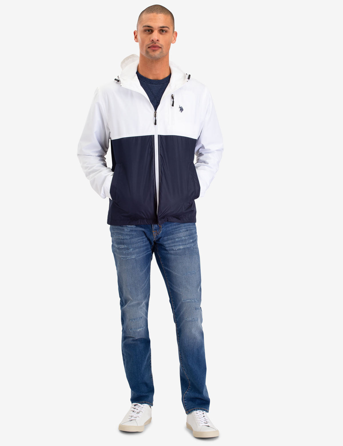 polo windbreaker jacket mens