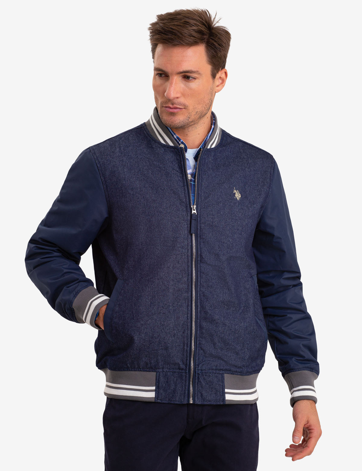 DENIM BOMBER JACKET - U.S. Polo Assn.