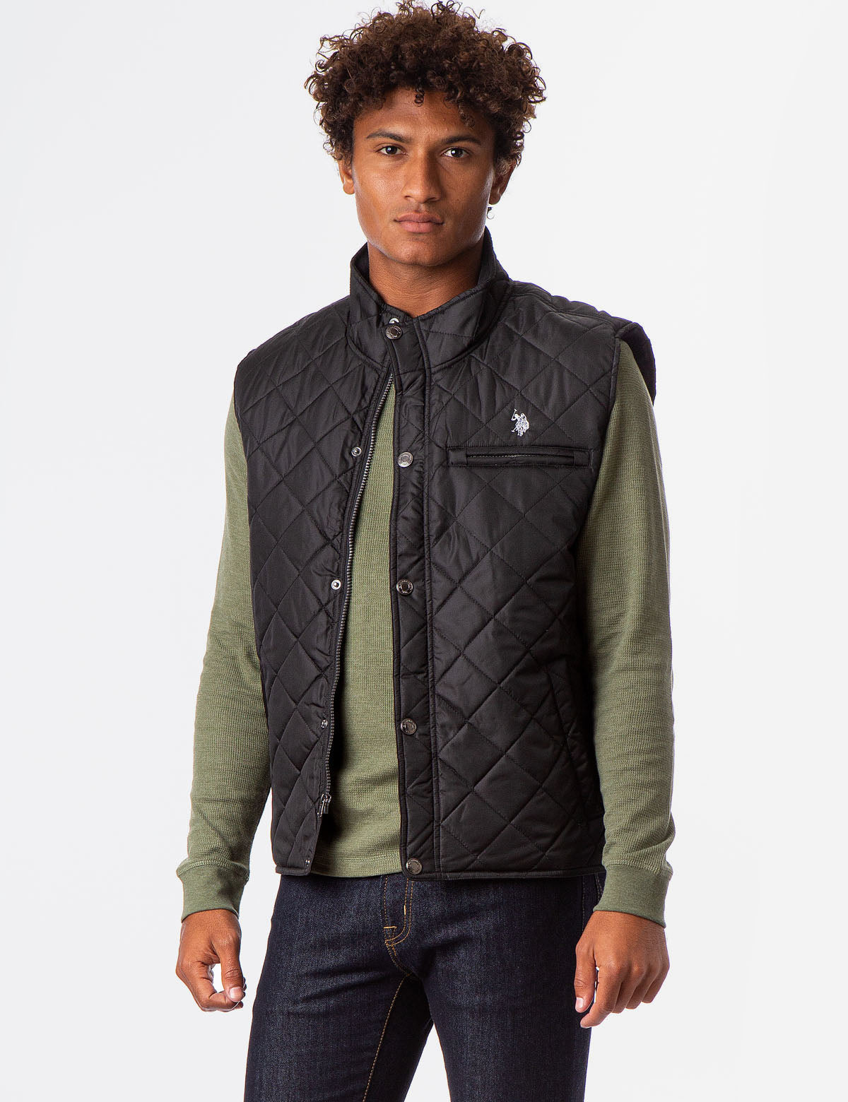 us polo assn men's vest