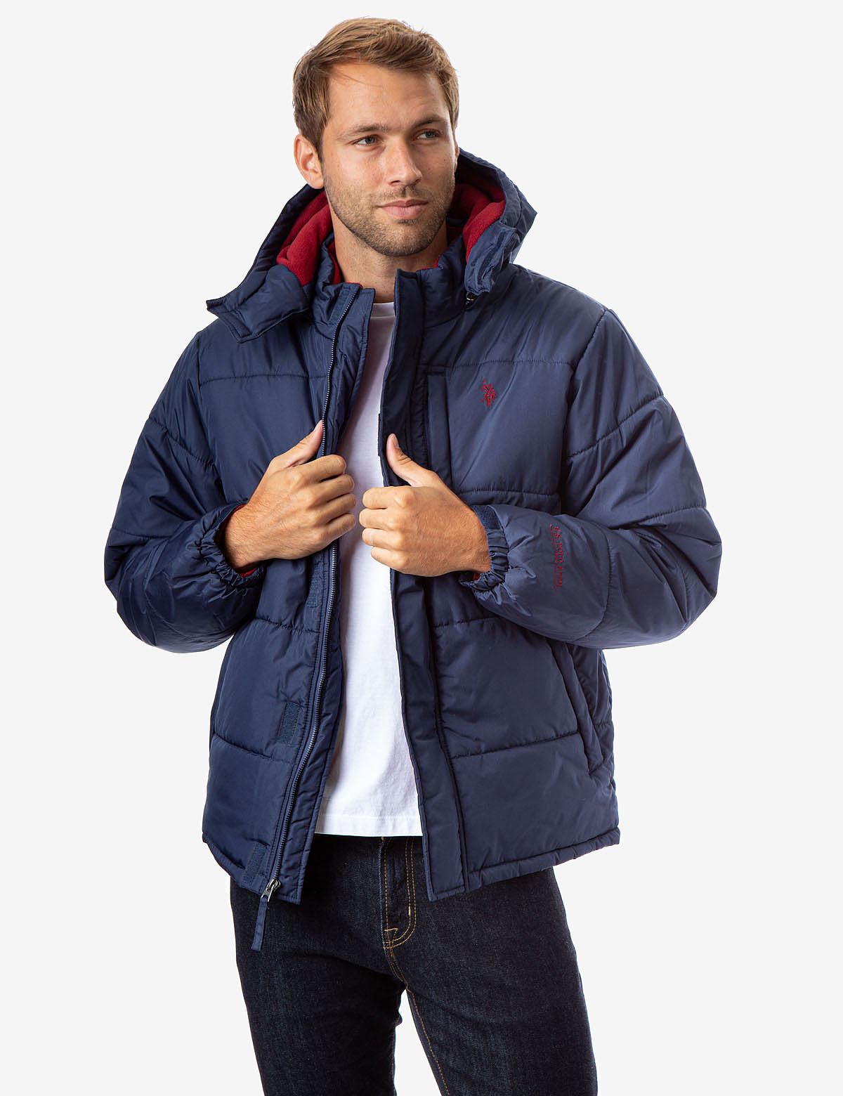 polo mens bubble jacket