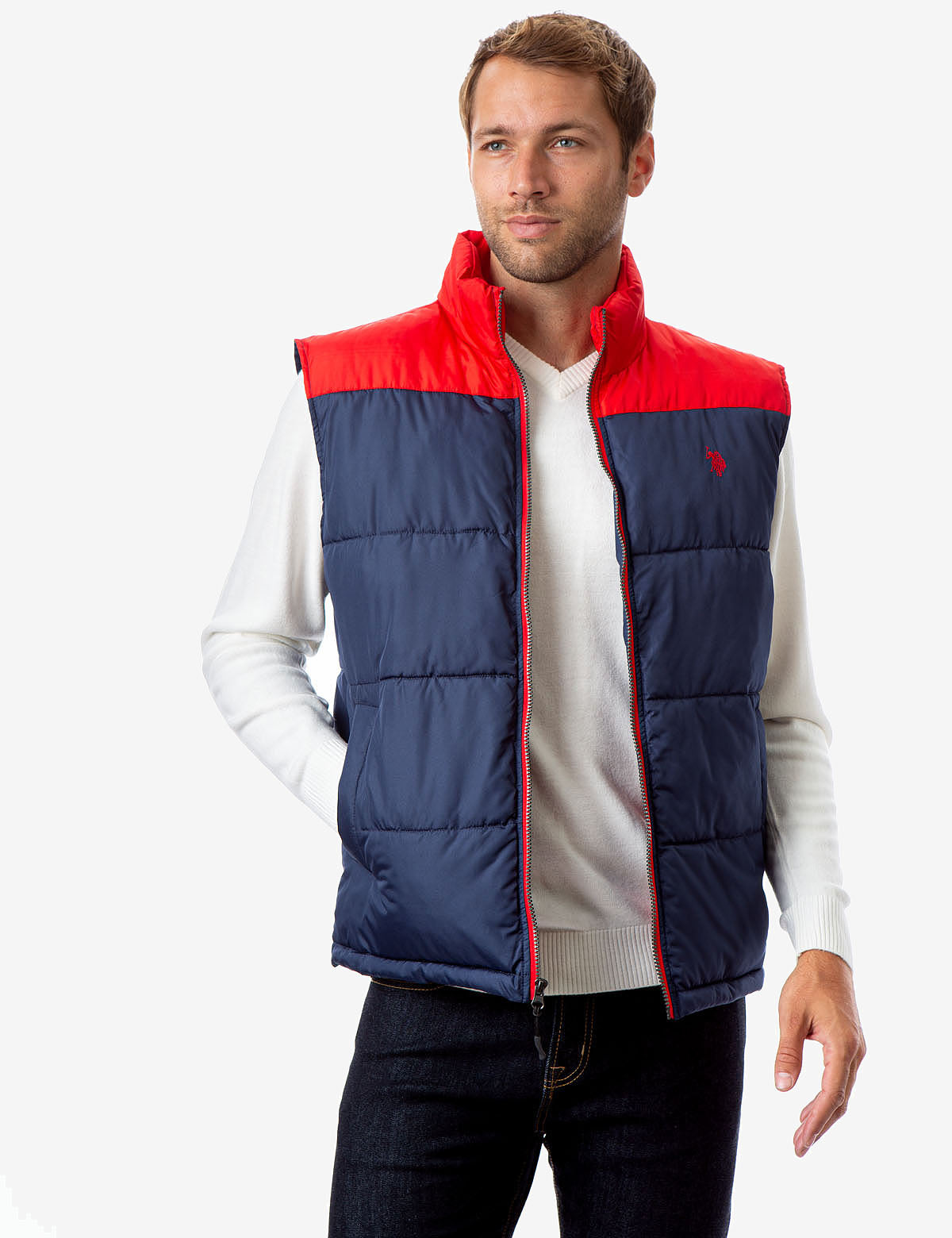 us polo assn men's vest