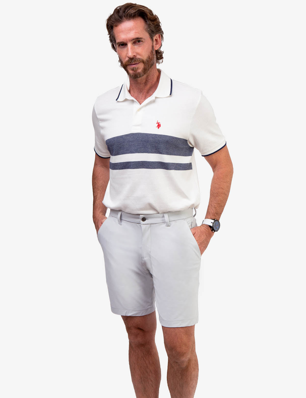 golf shorts and polo