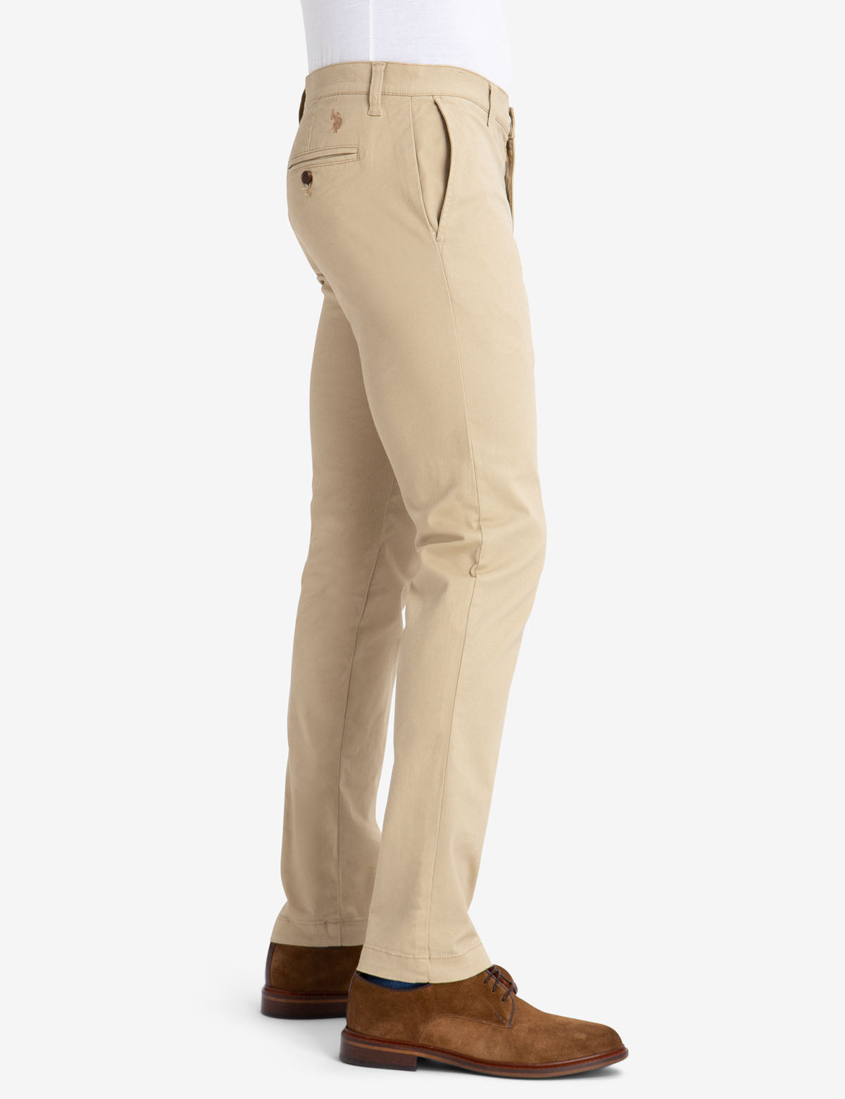 skinny stretch khaki pants