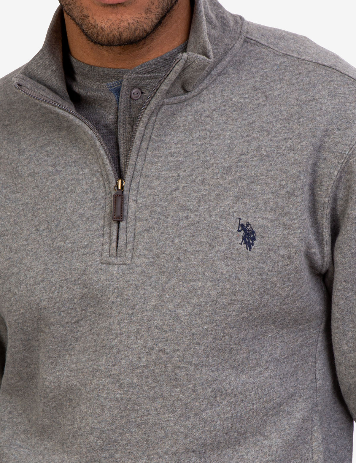 polo zip up pullover