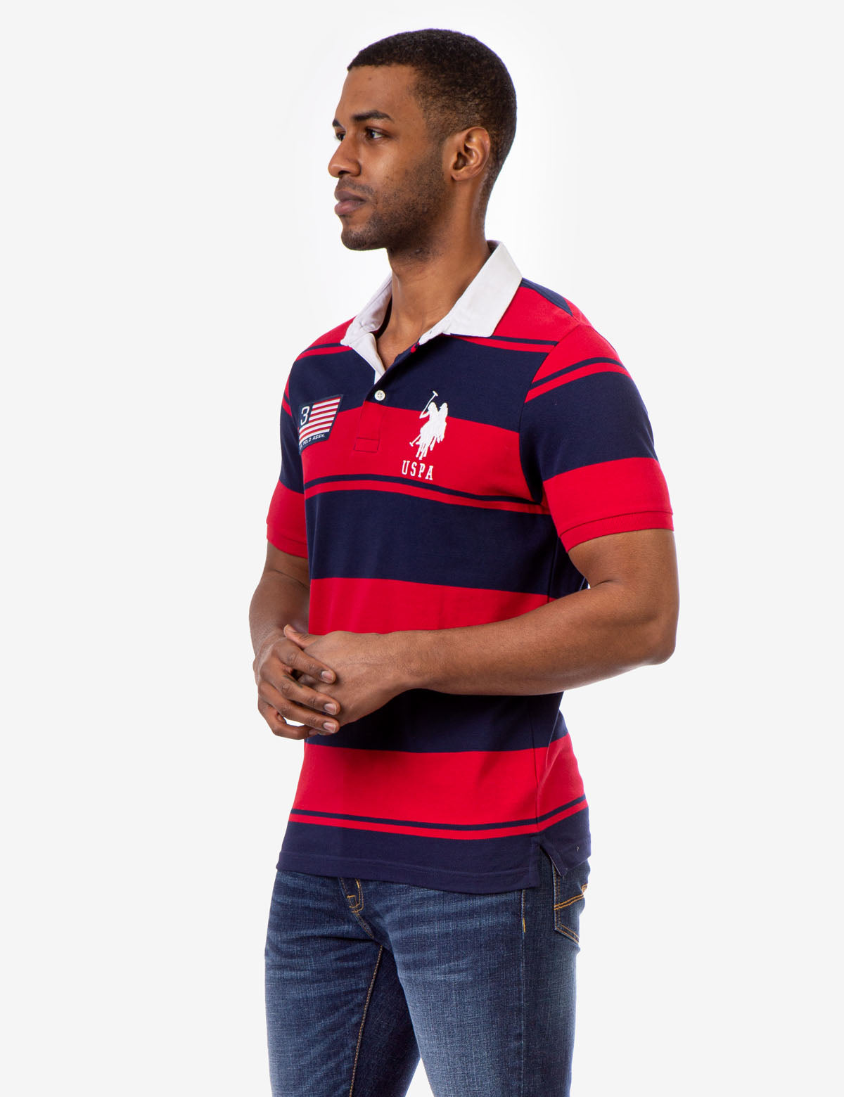 STRIPE FLAG PATCH POLO SHIRT– U.S. Polo Assn.