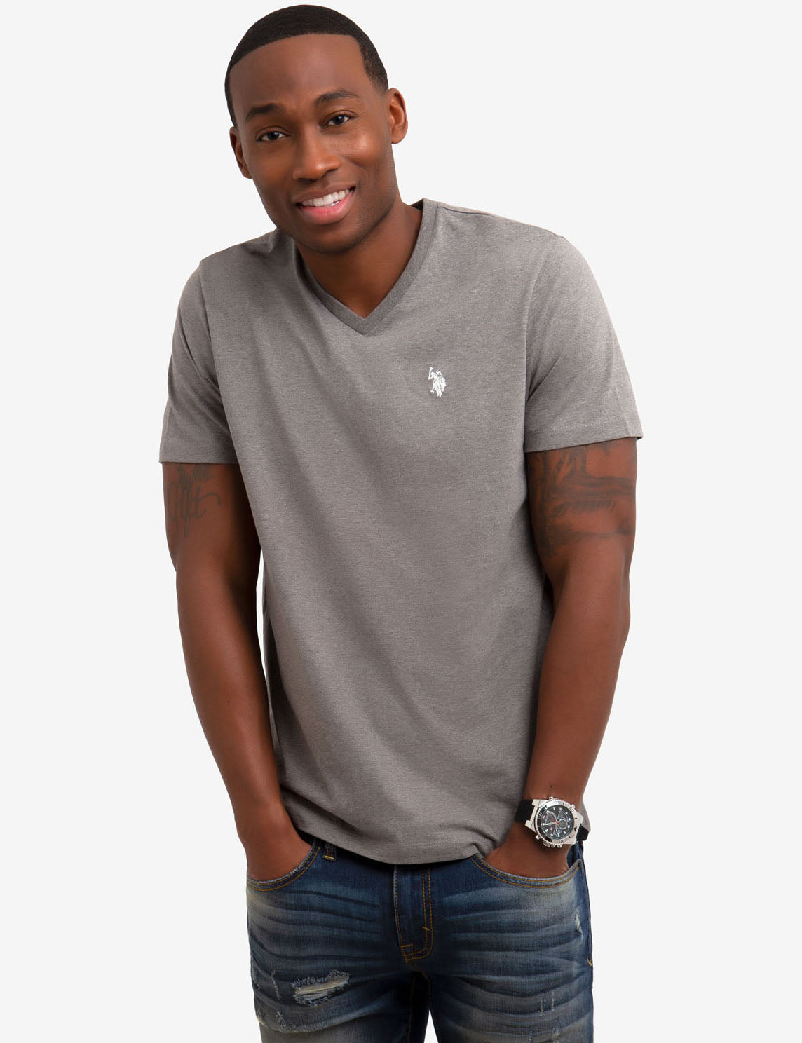 polo v neck undershirts