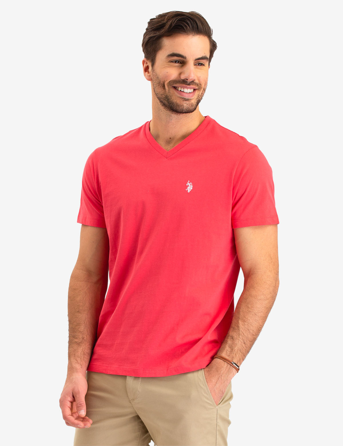 us polo red t shirt