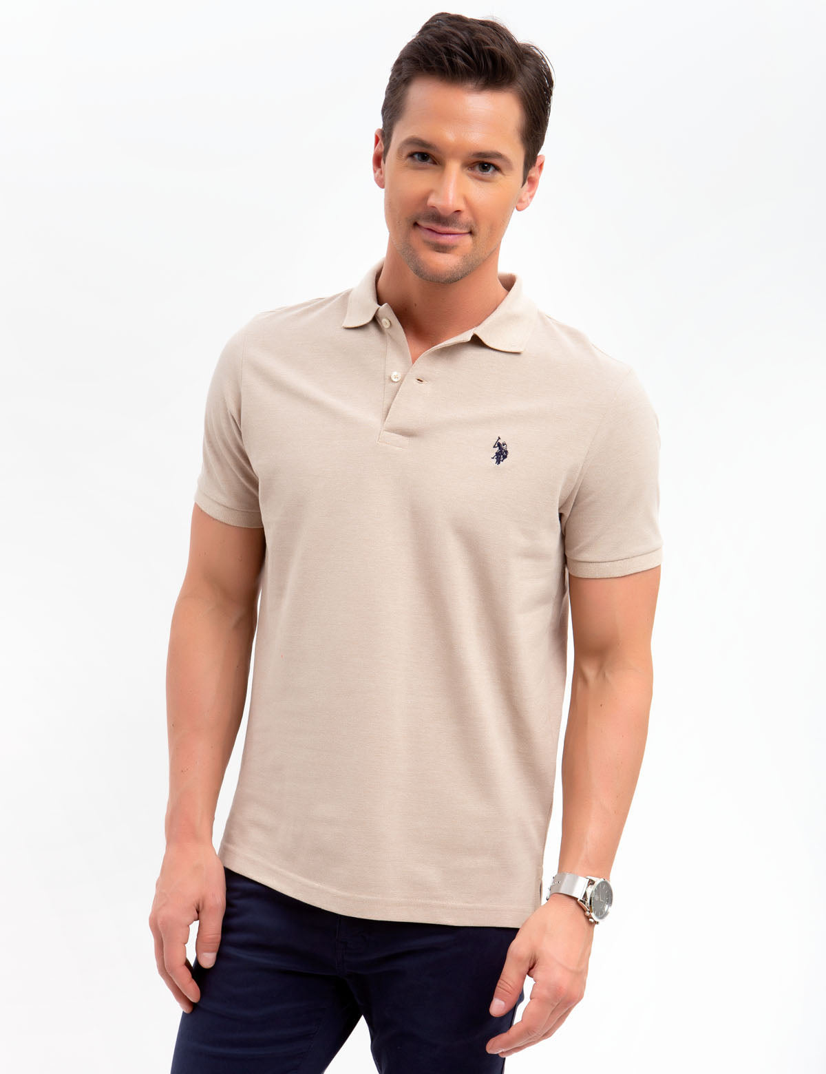 PIQUE SMALL LOGO POLO SHIRT - U.S. Polo Assn.