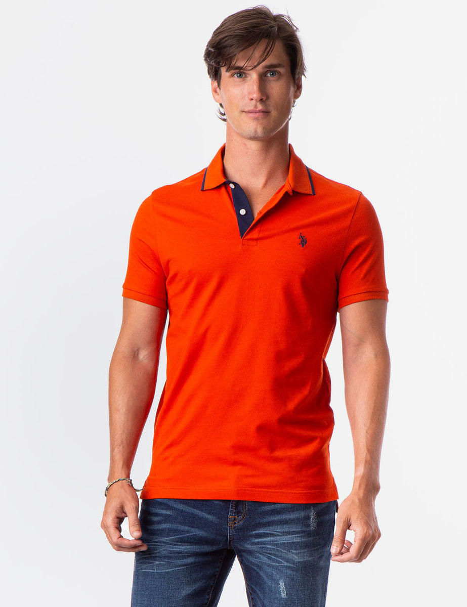 SLIM FIT STRETCH PIQUE POLO SHIRT– U.S. Polo Assn.