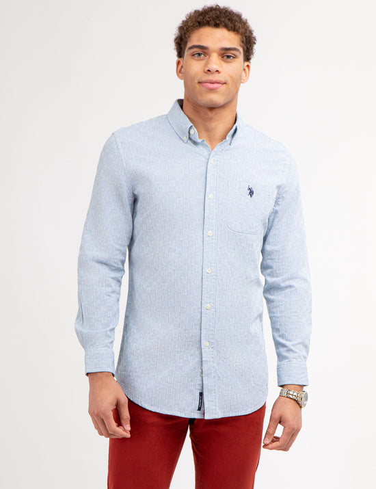 U.S. Polo Assn. Long Sleeve Flannel Shirt – For Men – MOFAI