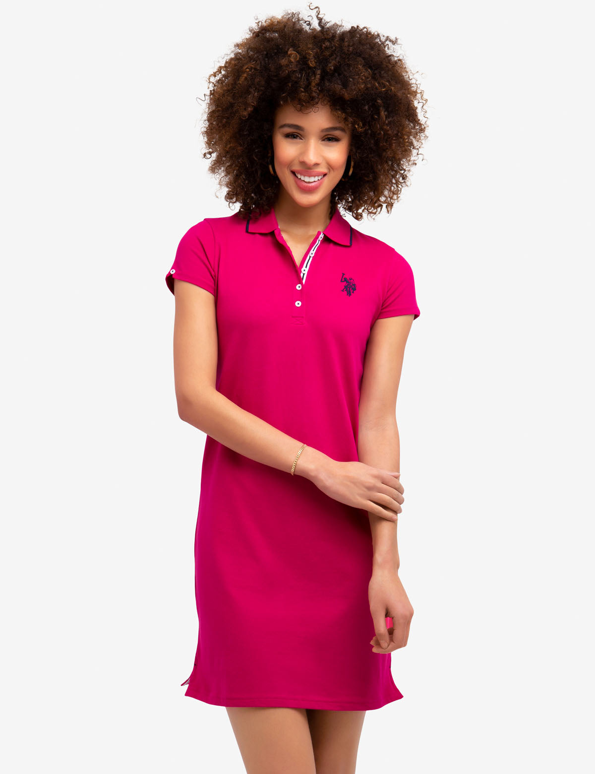 polo dress pink