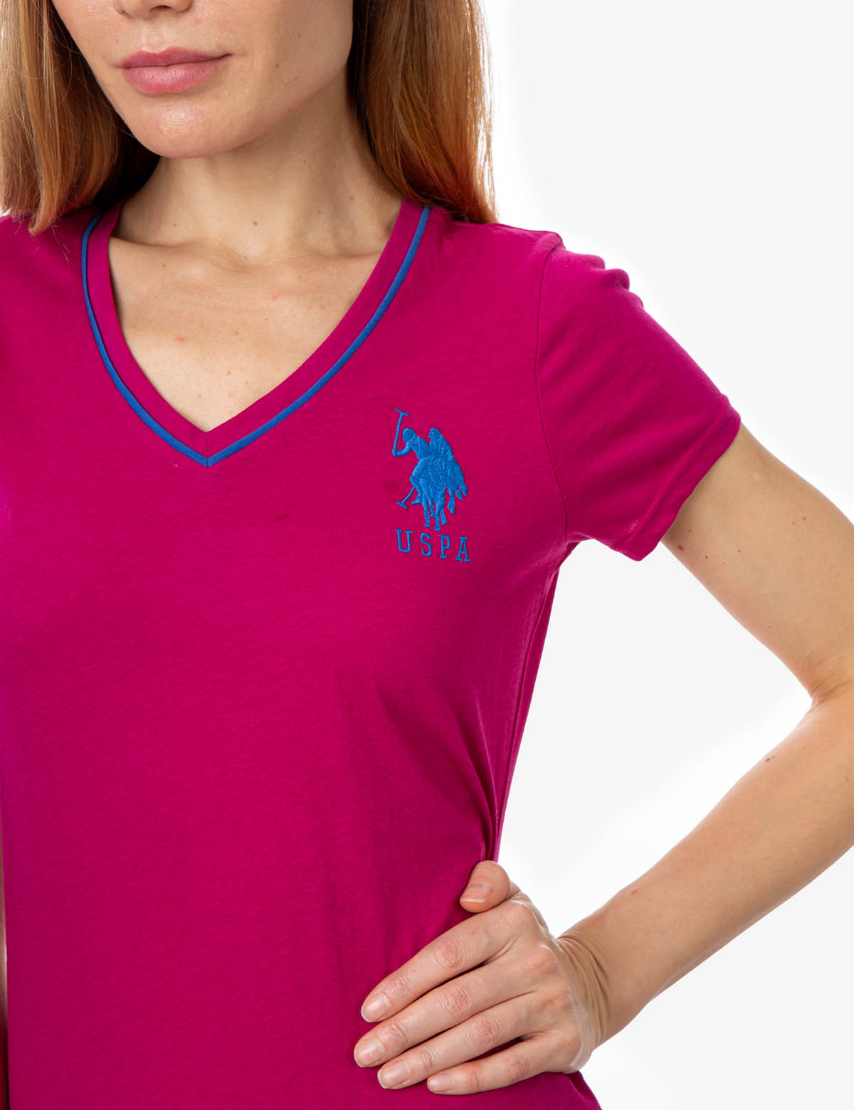 v neck polo shirt