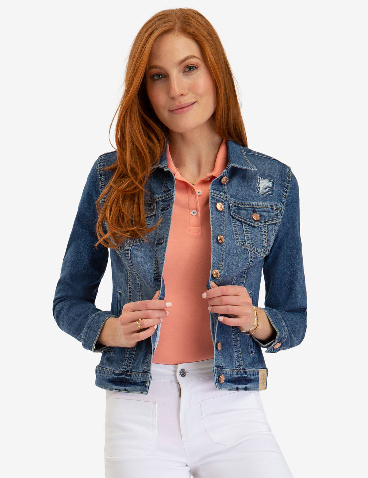 women's polo jean jacket