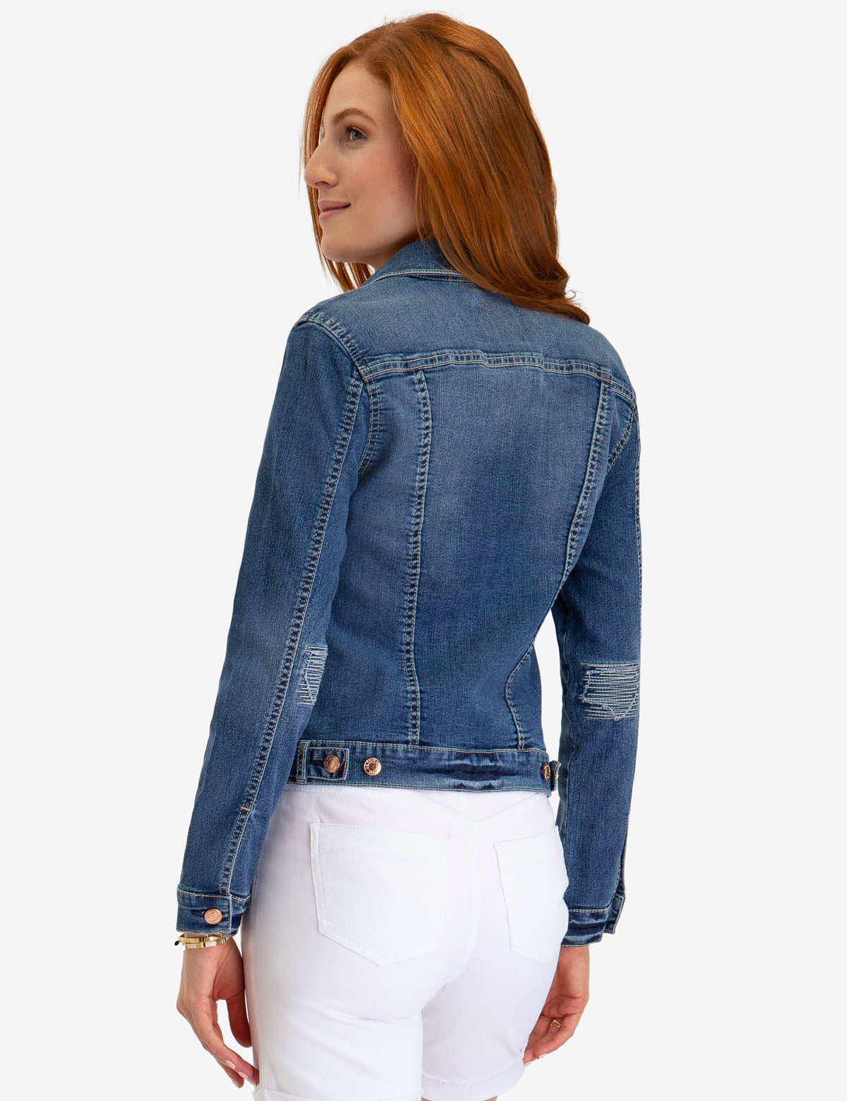 women's polo denim jacket