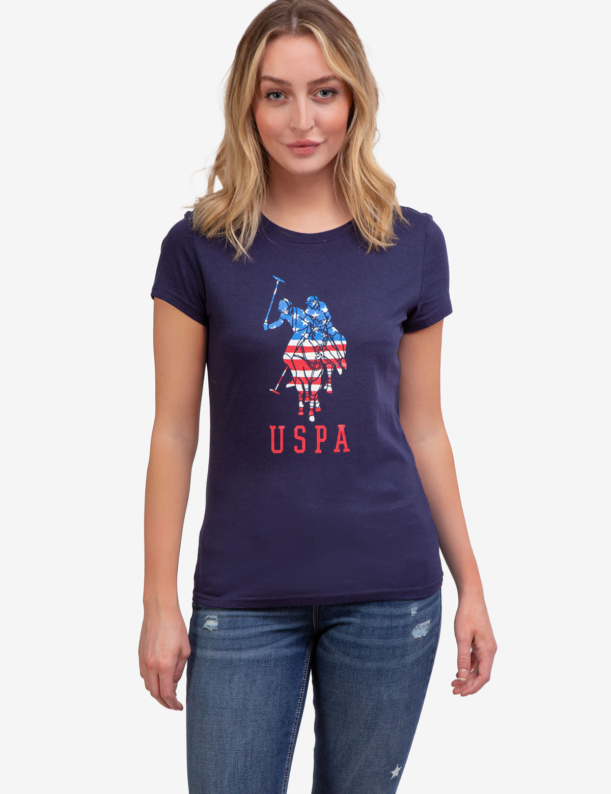 USPA LOGO FLAG CREW NECK T-SHIRT– U.S. Polo Assn.