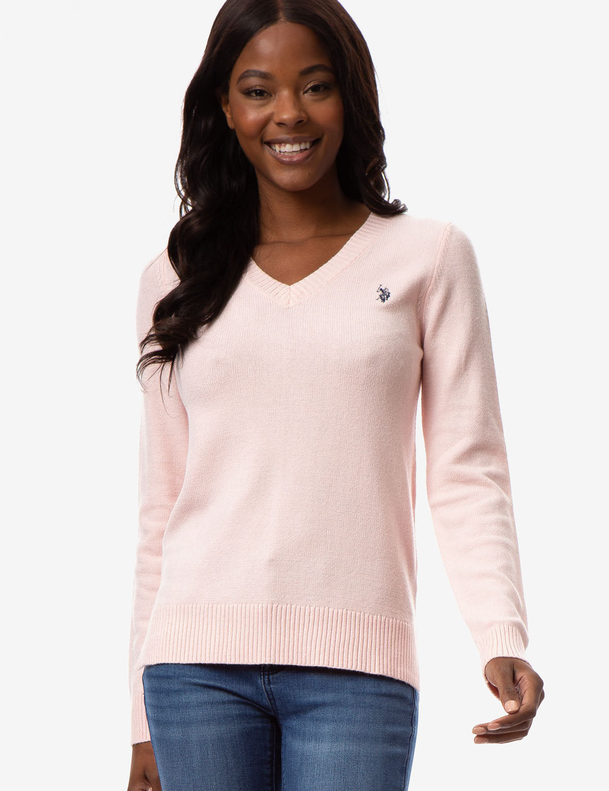 v neck sweater with polo shirt