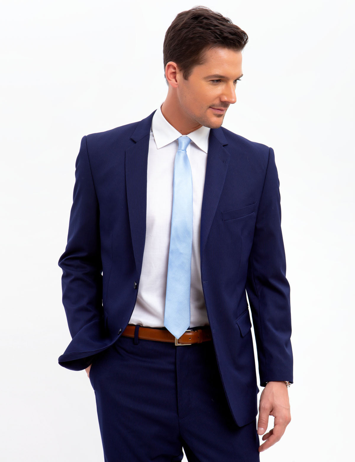 polo shirt with suit jacket