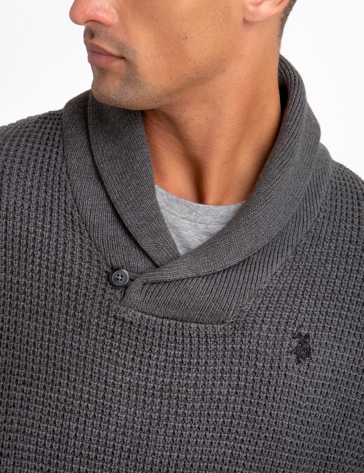 us polo assn grey sweater