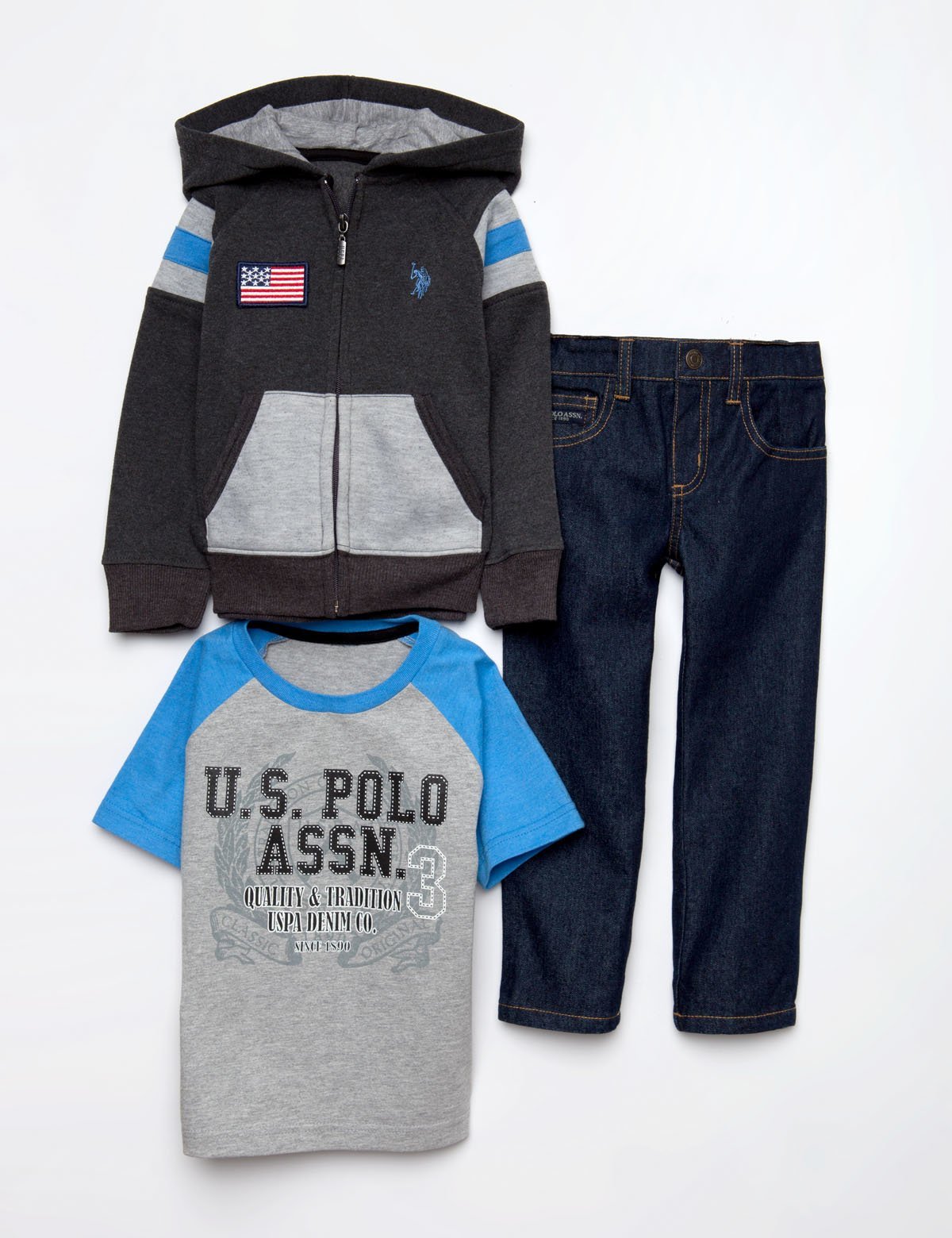 polo sweater and sweatpants set