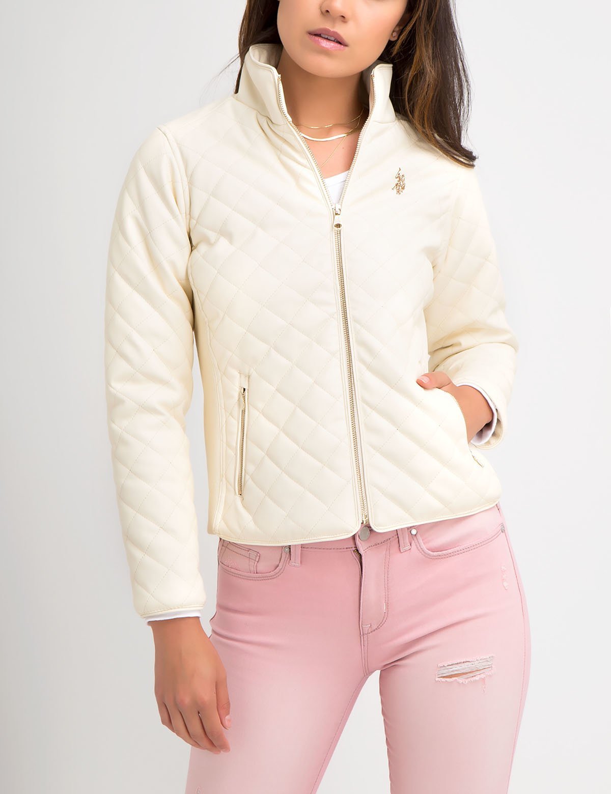 us polo quilted jacket