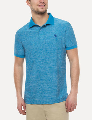 SPACE DYE PERFORMANCE POLO SHIRT - U.S. Polo Assn.