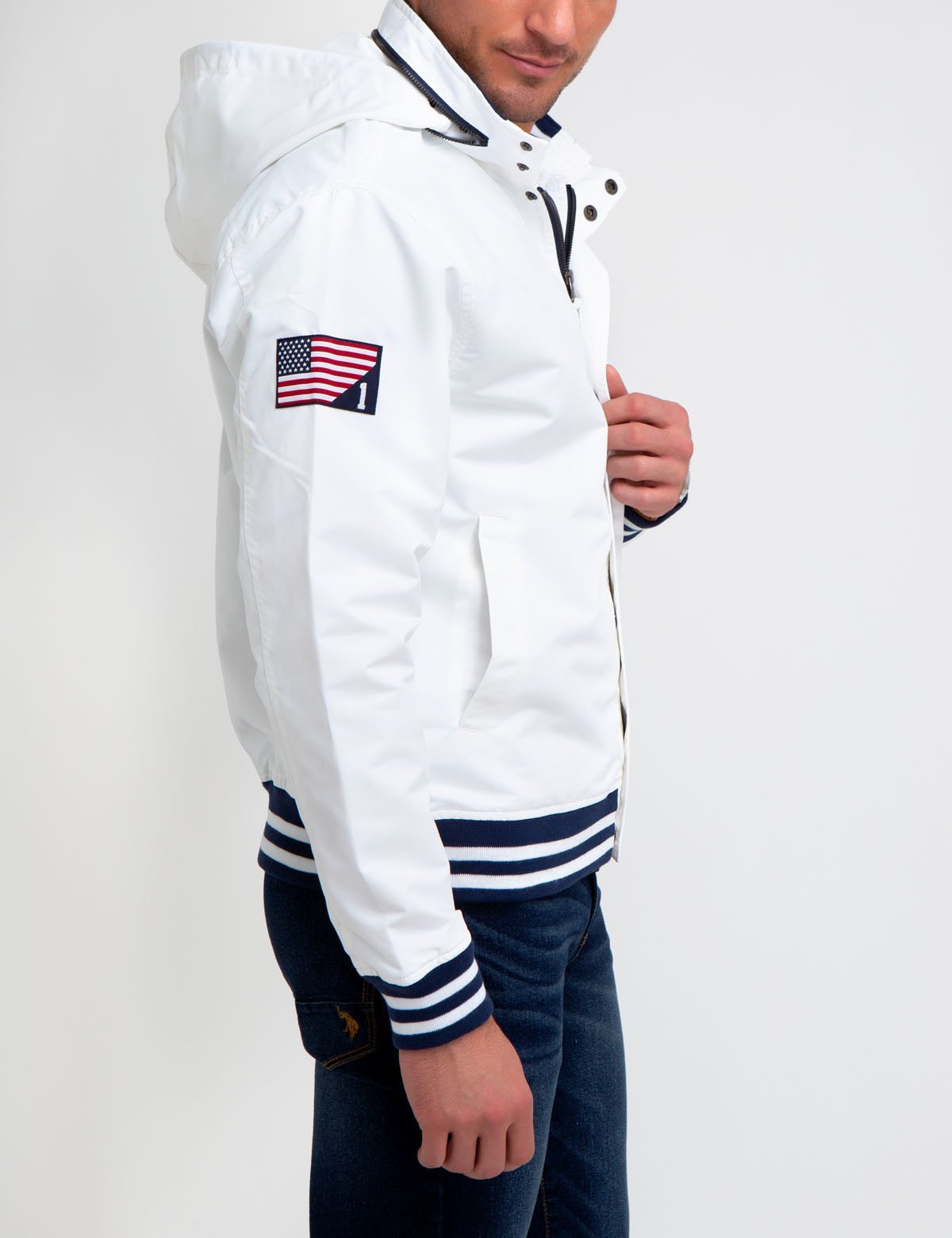 polo jackets white