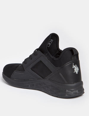 black polo tennis shoes