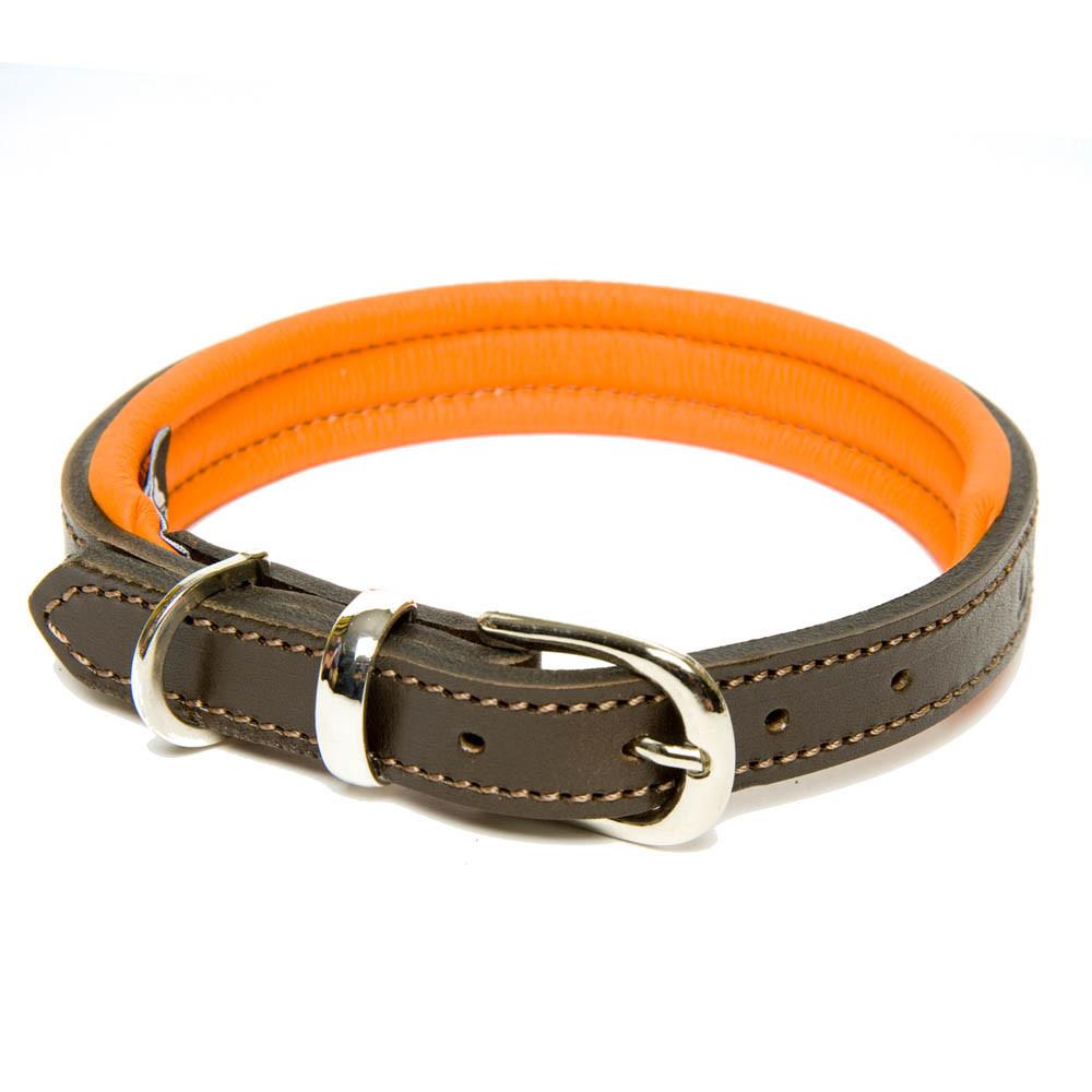 leather dog collar with bow