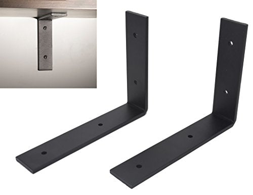 Ovov Iron Steel Shelf Bracket Heavy Duty Thicken L Floating