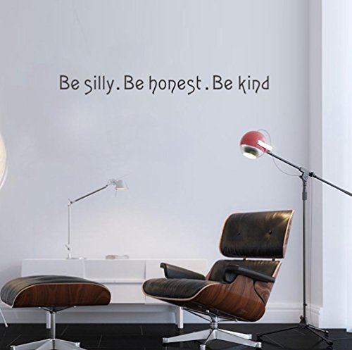 Bibitime Be Silly Be Honest Be Kind Sign Quotes Vinyl Wall Art Decal S Funstyling Com