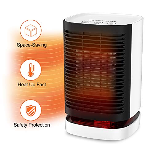 Nobebird Ceramic Space Heater Oscillating 950w With Tip Over And