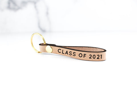 Class of 2021 Leather Keychain