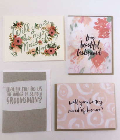 Bridal Party Cards