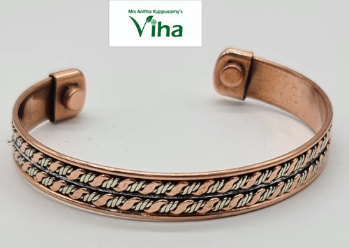 Bond of Love Customized Heavy Copper Bracelet for Valentine's Day