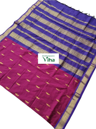 Kalyani Cotton Silk Saree with Blouse – Viha Online