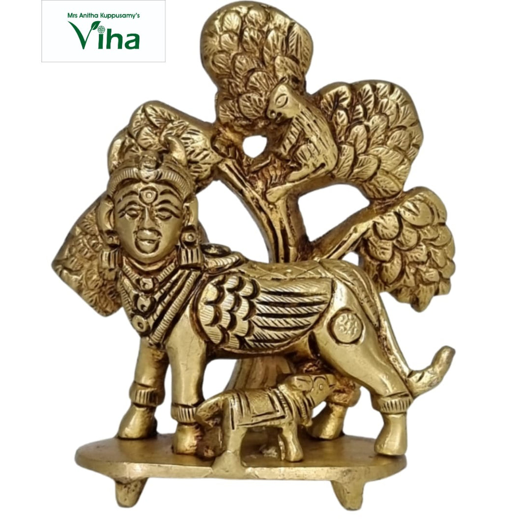 Kalpavriksha Kamadhenu Brass Statue – Viha Online