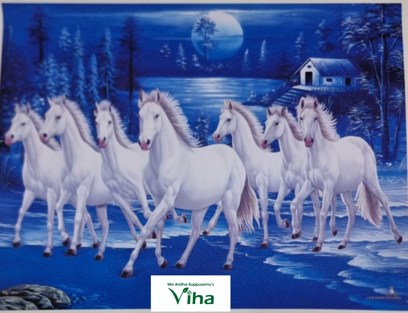 Lucky Vastu Seven Horses Photo – Viha Online