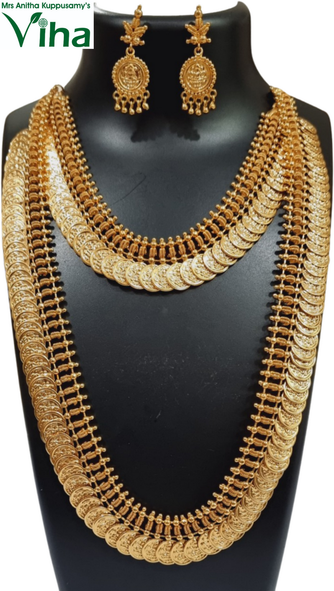 Impon Lakshmi Malai | Panchaloha | Impon Jewellery – Viha Online