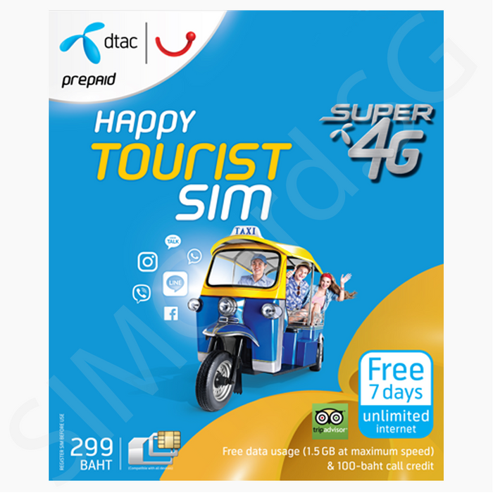 Thailand SIM Card with Data (dtac) — the-Expedition