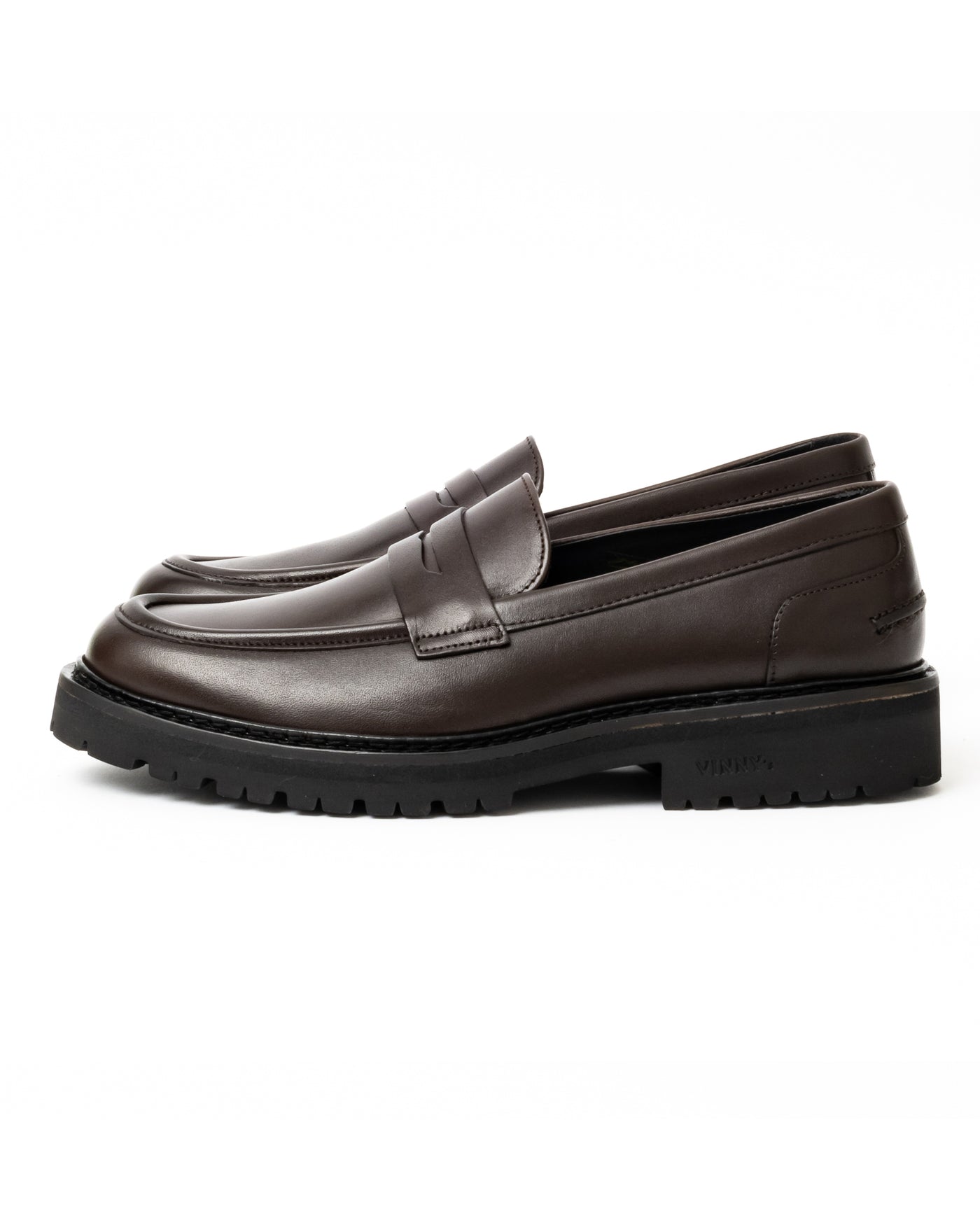 Vinny's Richee Penny Loafer Dark Brown Crust Leather – Eat Dust