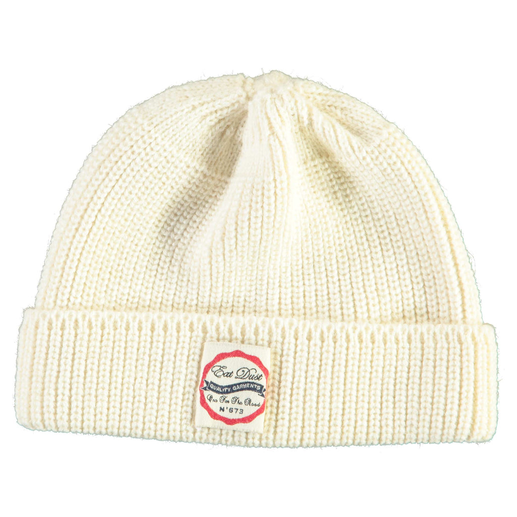 mens off white beanie