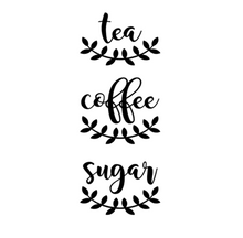 Magnolia Leaf Tea, Coffee Sugar Labels -Home Label Collection 