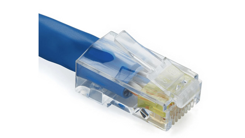 Cat6/6A Standard Unshielded RJ45 (shown terminated to Cat6A Riser Unshielded)