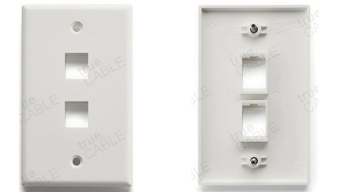 trueCABLE keystone jack wall plates