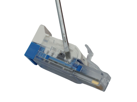 cat6a unshielded field term plug with screwdriver
