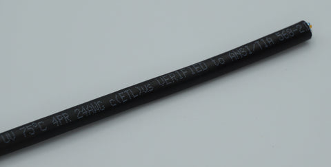 Raw shielded Cat5e Outdoor UV cable, ready to strip