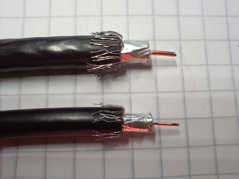 shielding exposure between rg59 and rg6 coaxial cabling