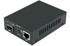 10F fiber media converter with SFP+ port